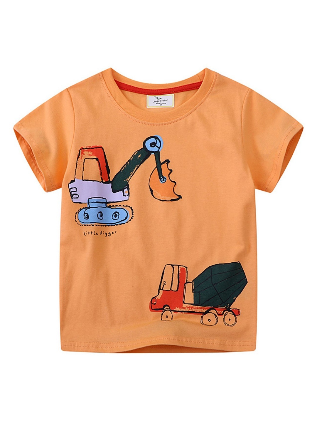 

LULU & SKY Boys Printed T-shirt, Orange