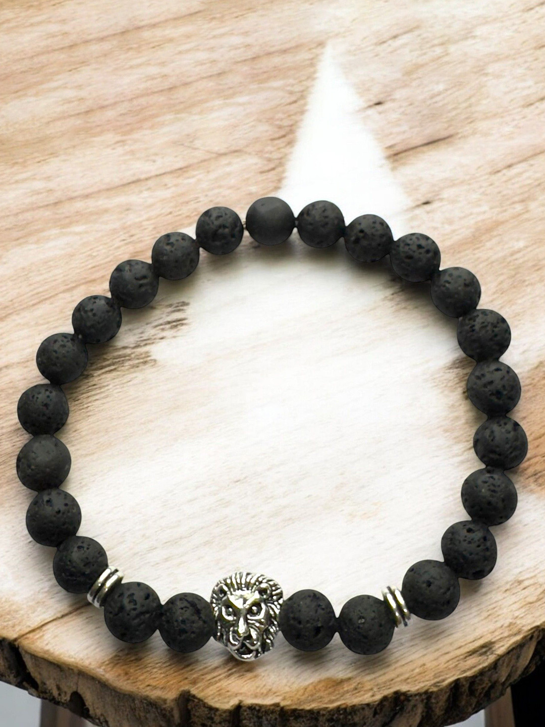 

AKLINA Artificial Beaded Elasticated Bracelet, Black