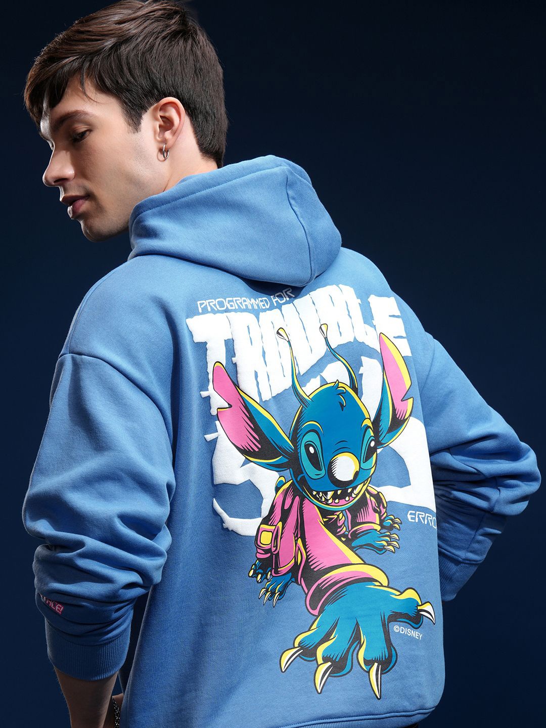 

HIGHLANDER Men Oversized Drop Shoulder Hoodie Sweatshirt, Blue