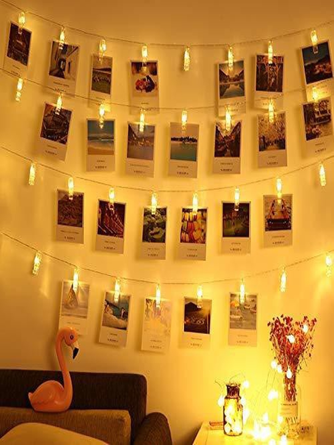 

SPARK WORLD Yellow LED Photo Clip String Lights