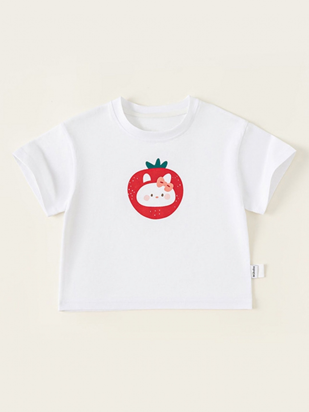 

LULU & SKY Girls Printed Applique T-shirt, White