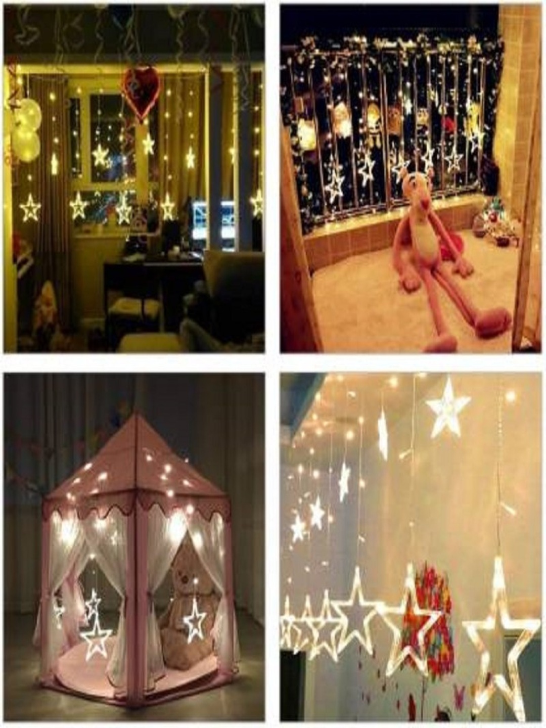 

SPARK WORLD Yellow Star-Shaped String Lights