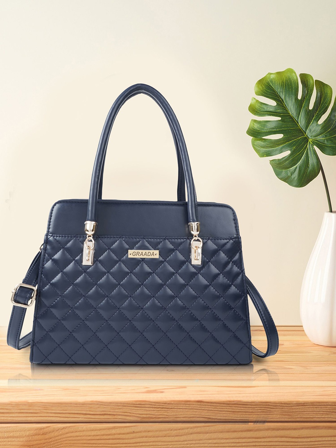 

GRAADA Structured Satchel, Black