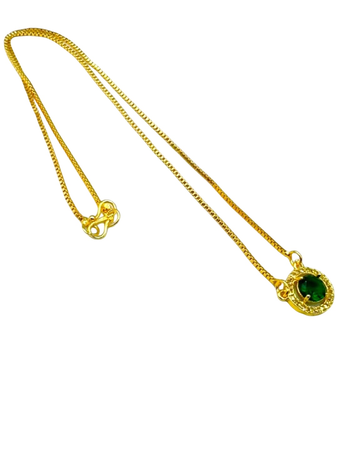 

AKLINA Gold-Plated Gold -Plated Cubic Zirconia Stone-Studded Chain