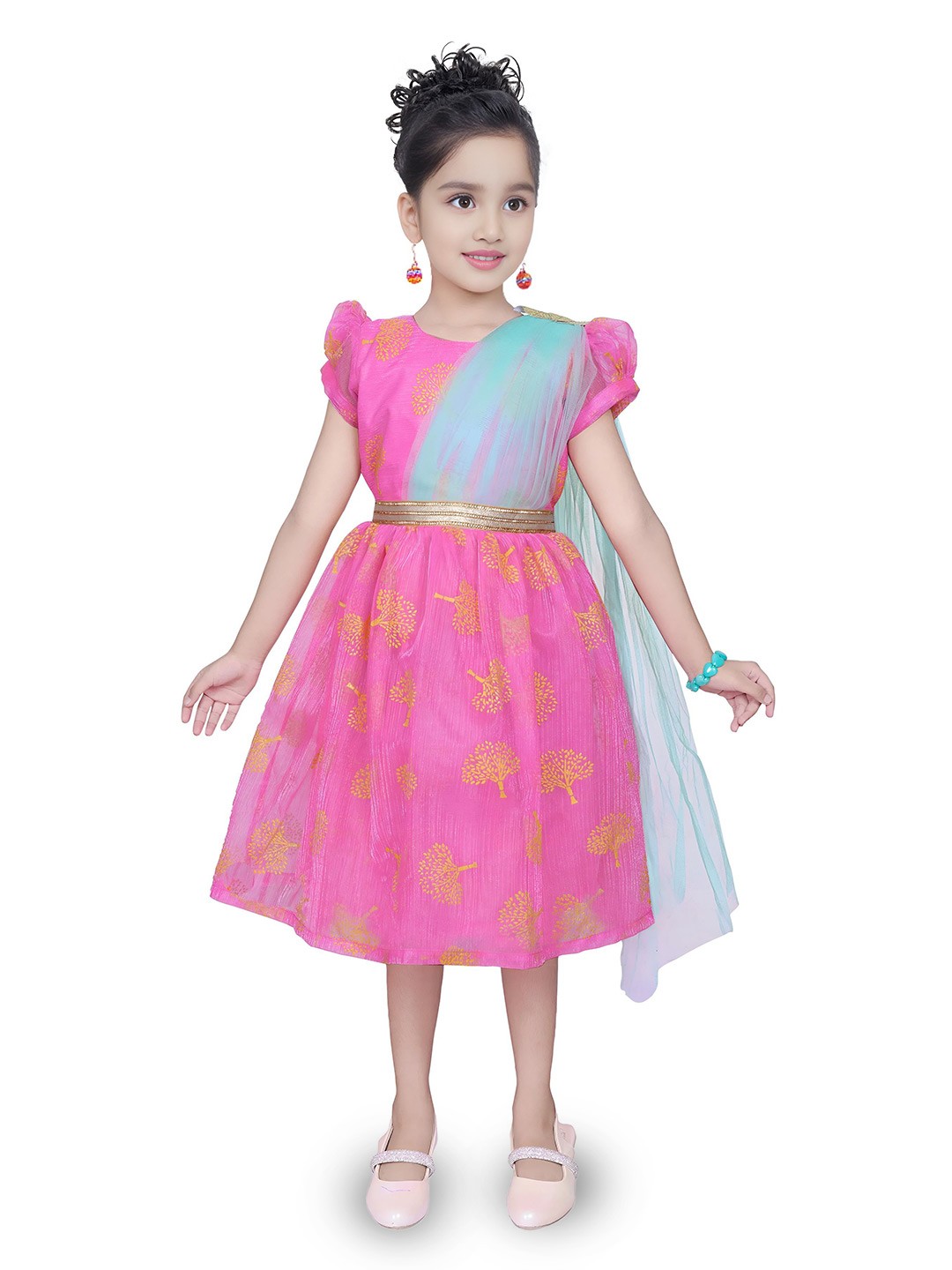 

BAESD Embellished Fit & Flare Dress, Pink