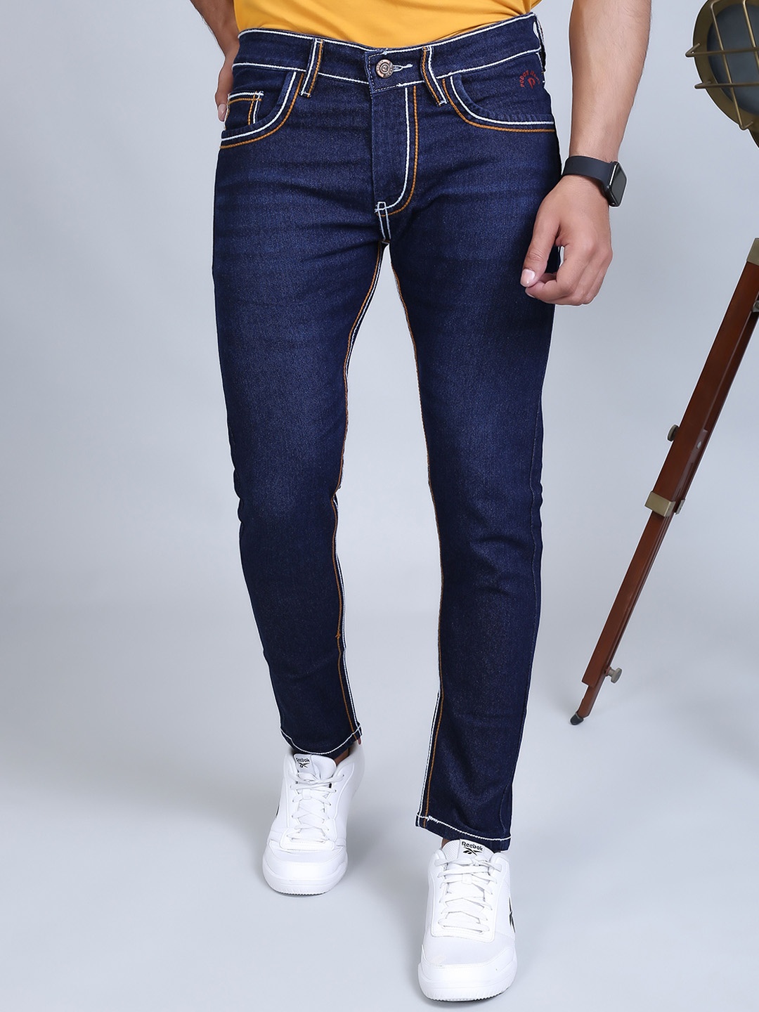 

Podge Men Cotton Slim Fit Jeans, Blue