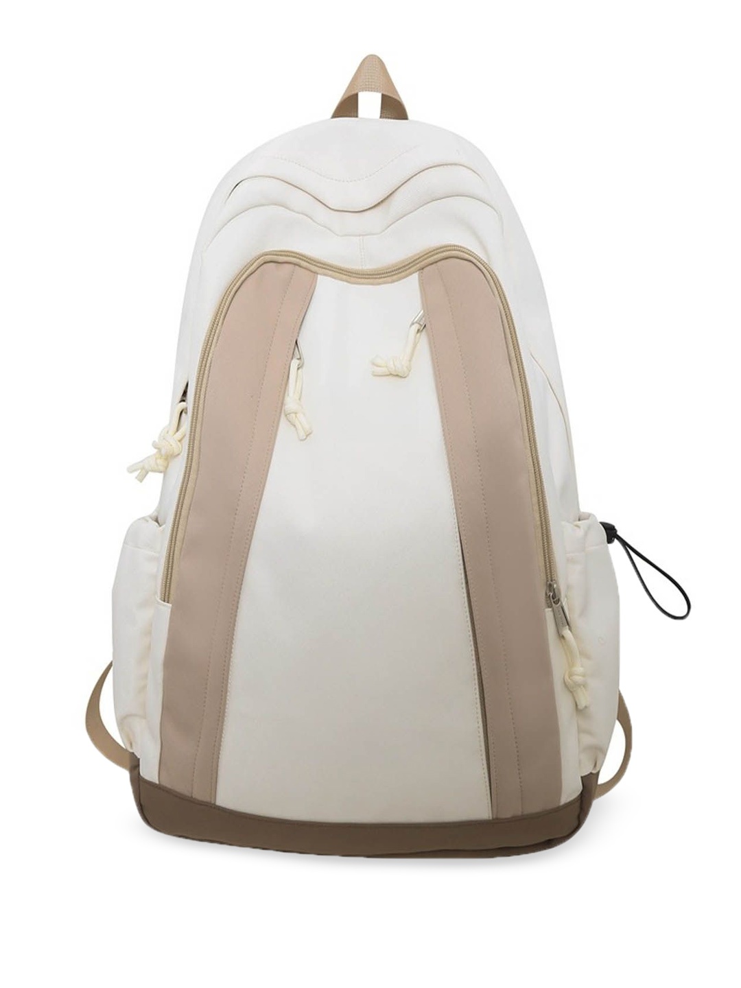 

StyleCast Colourblocked Half Moon Hobo Bag with Cut Work, Off white