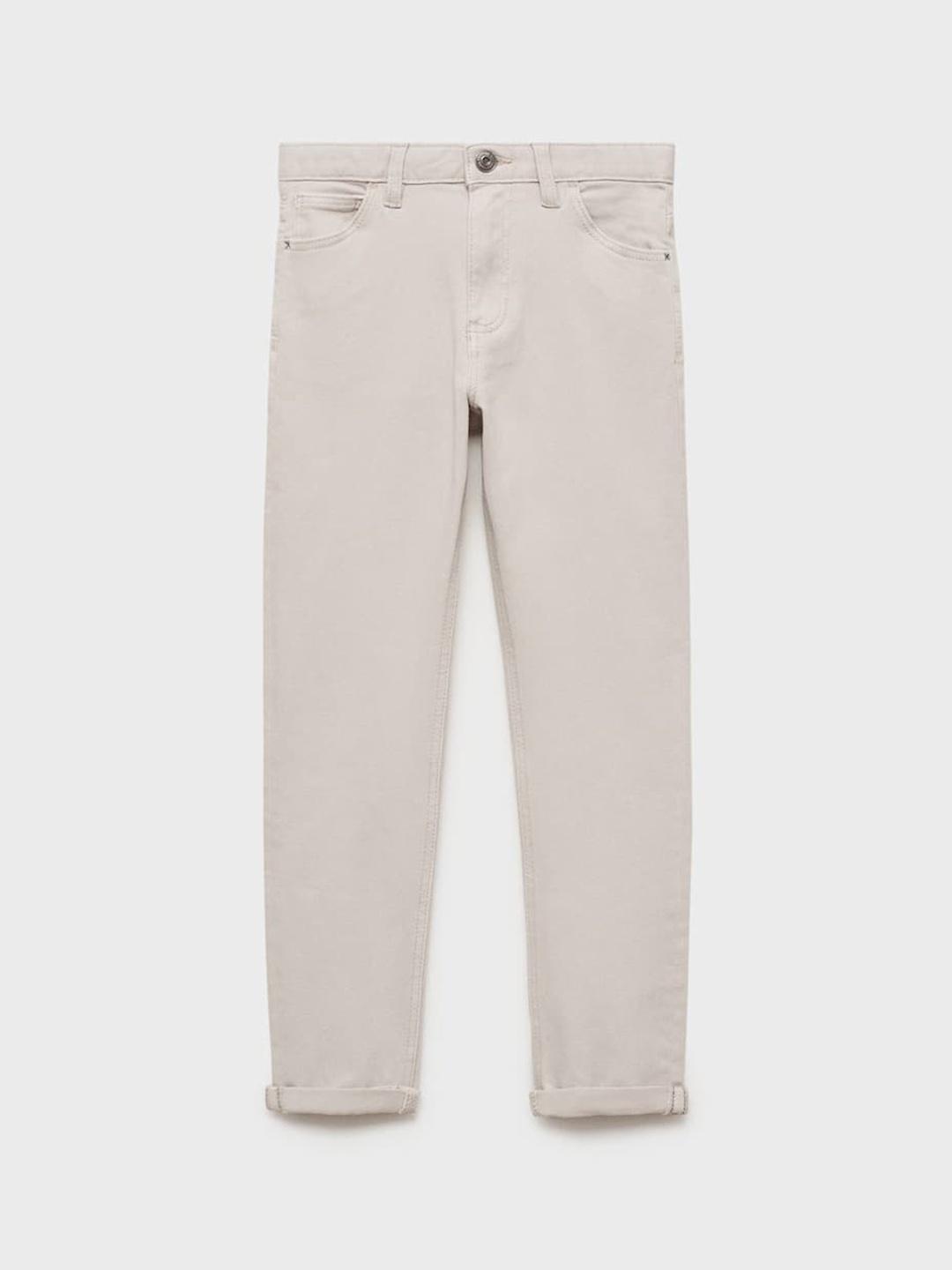 

Mango Kids Boys Straight Fit Denim Trousers, Grey