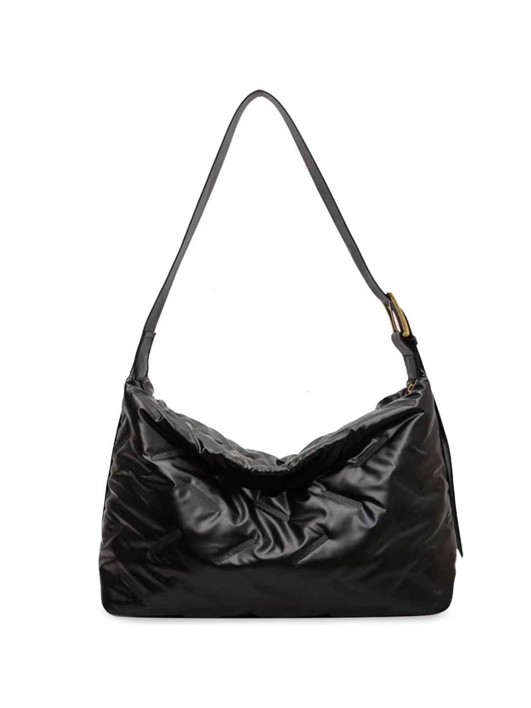 

StyleCast Structured Shoulder Bag with Quilted, Black