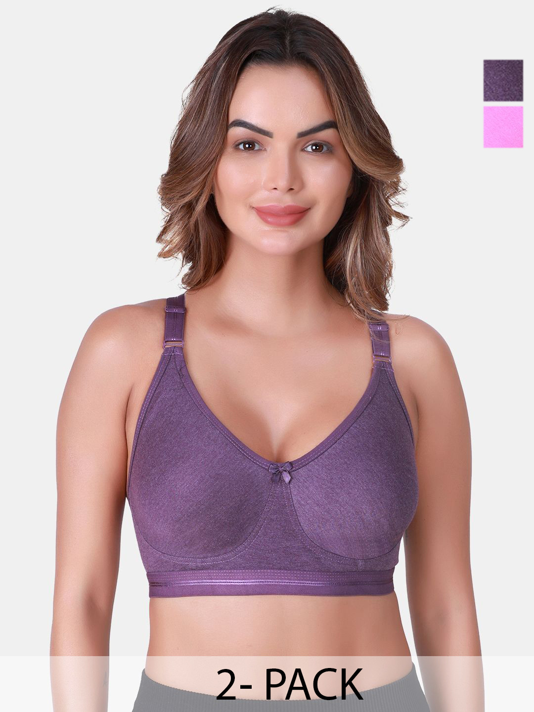 

SKDREAMS Full Coverage Bra pack of 2, Purple