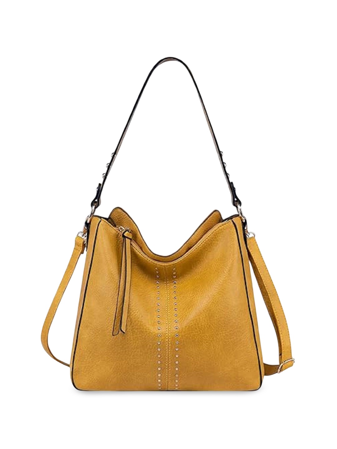 

DressBerry Embellished PU Structured Shoulder Bag, Yellow