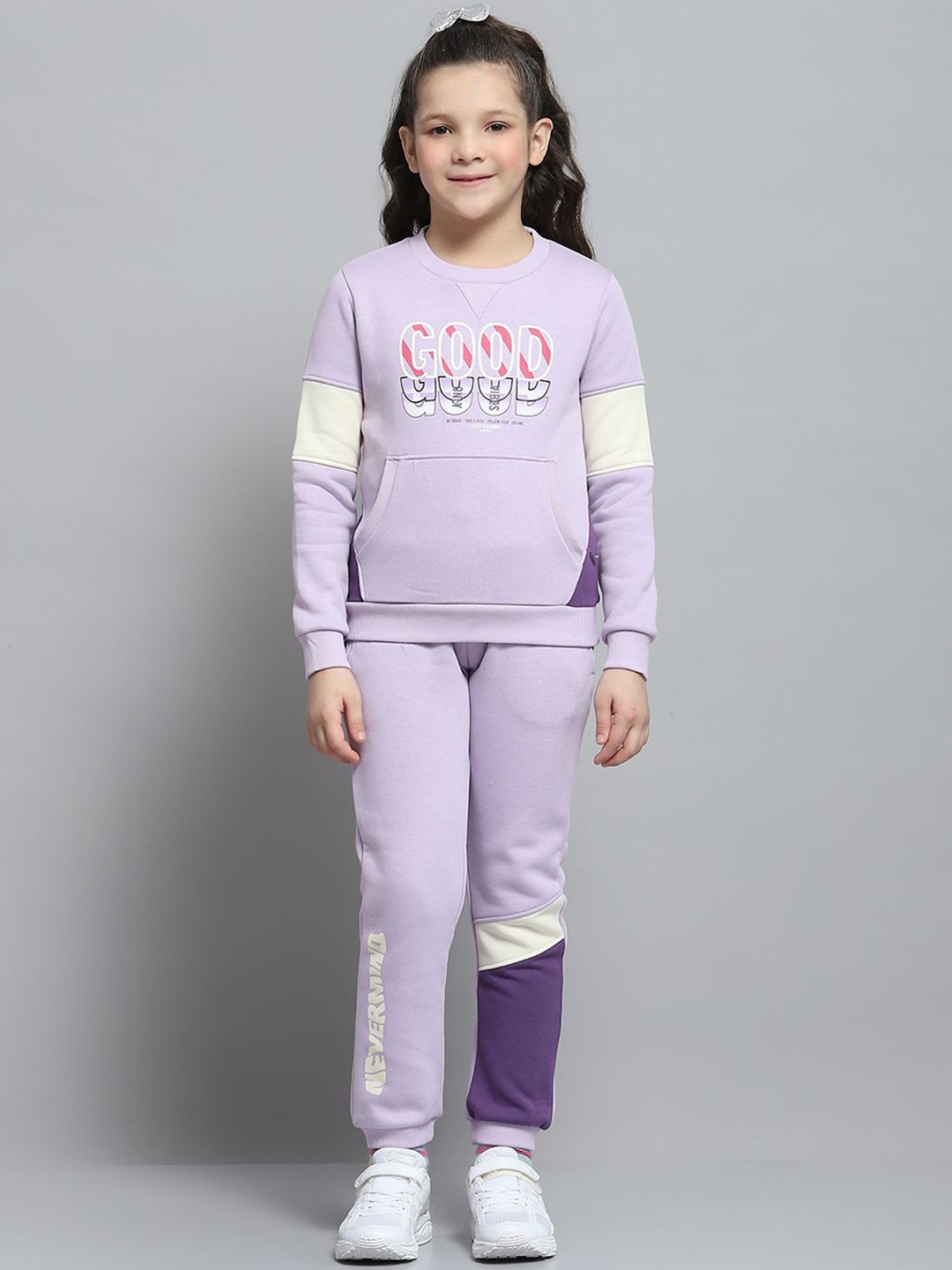 

Monte Carlo Girls Colourblocked Mid-Rise Tracksuit, Lavender