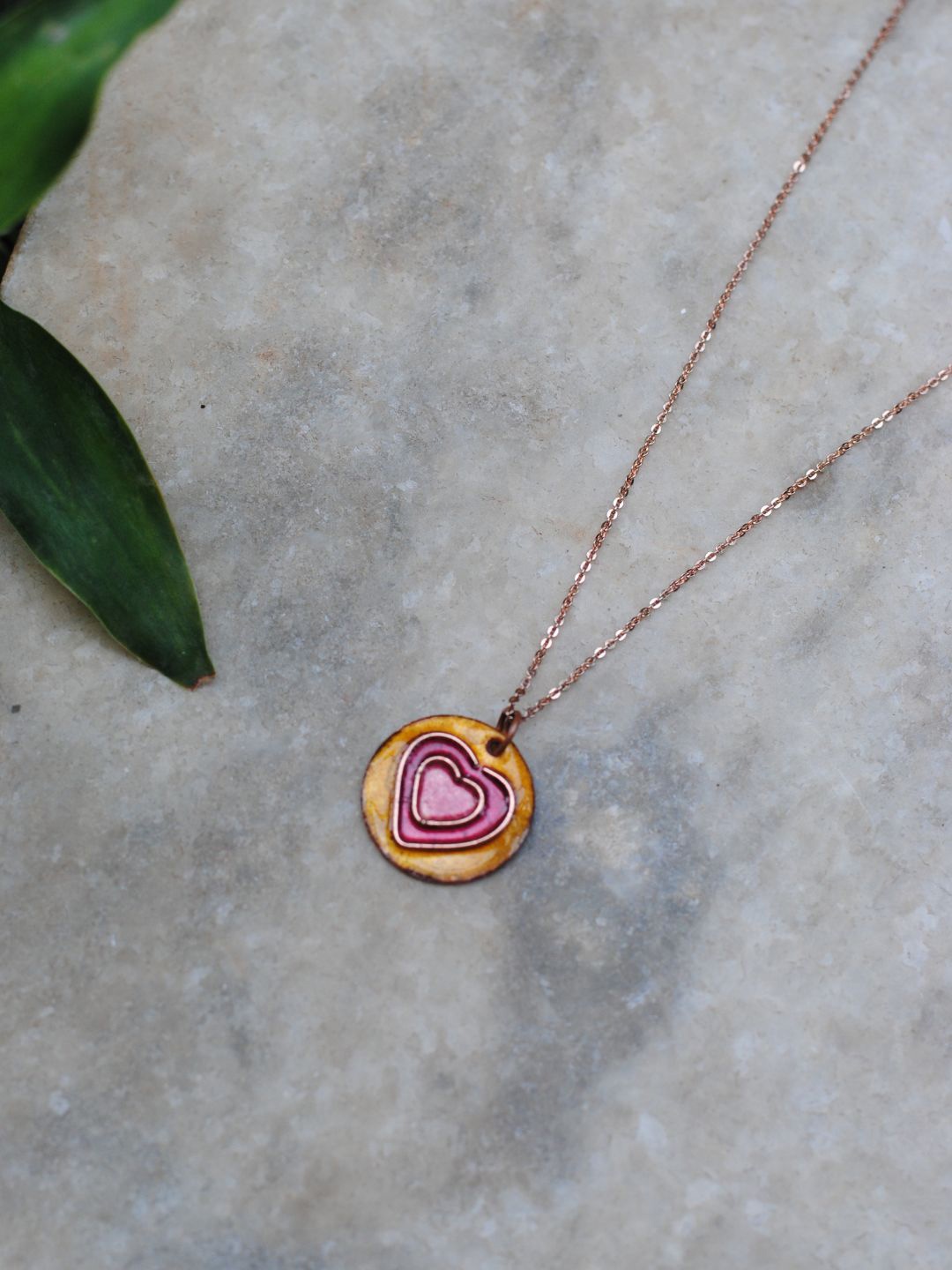 

Ekibeki Circular Pendants with Chains, Gold