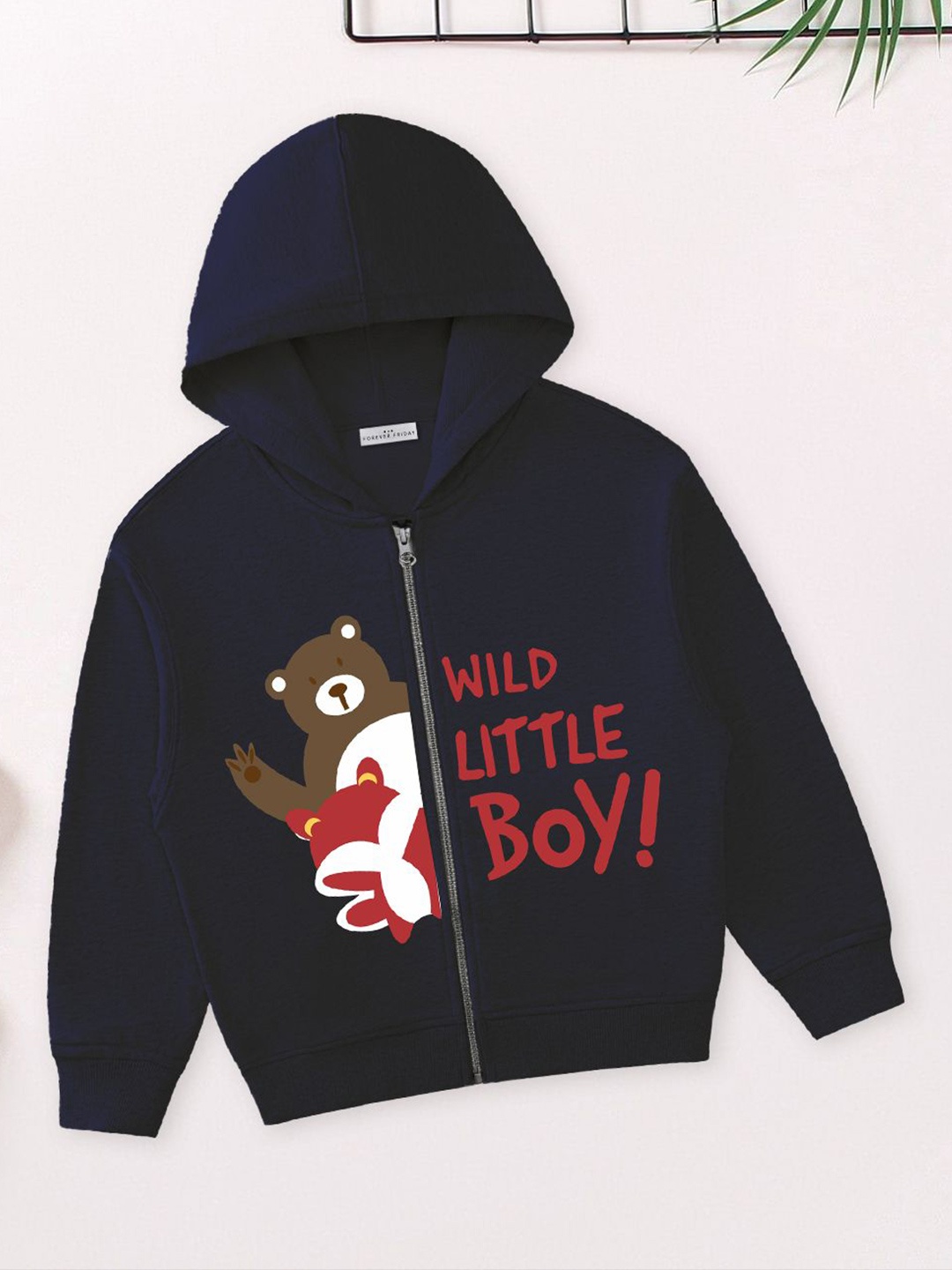 

FOREVER FRIDAY Boys Hooded Sweatshirt, Navy blue