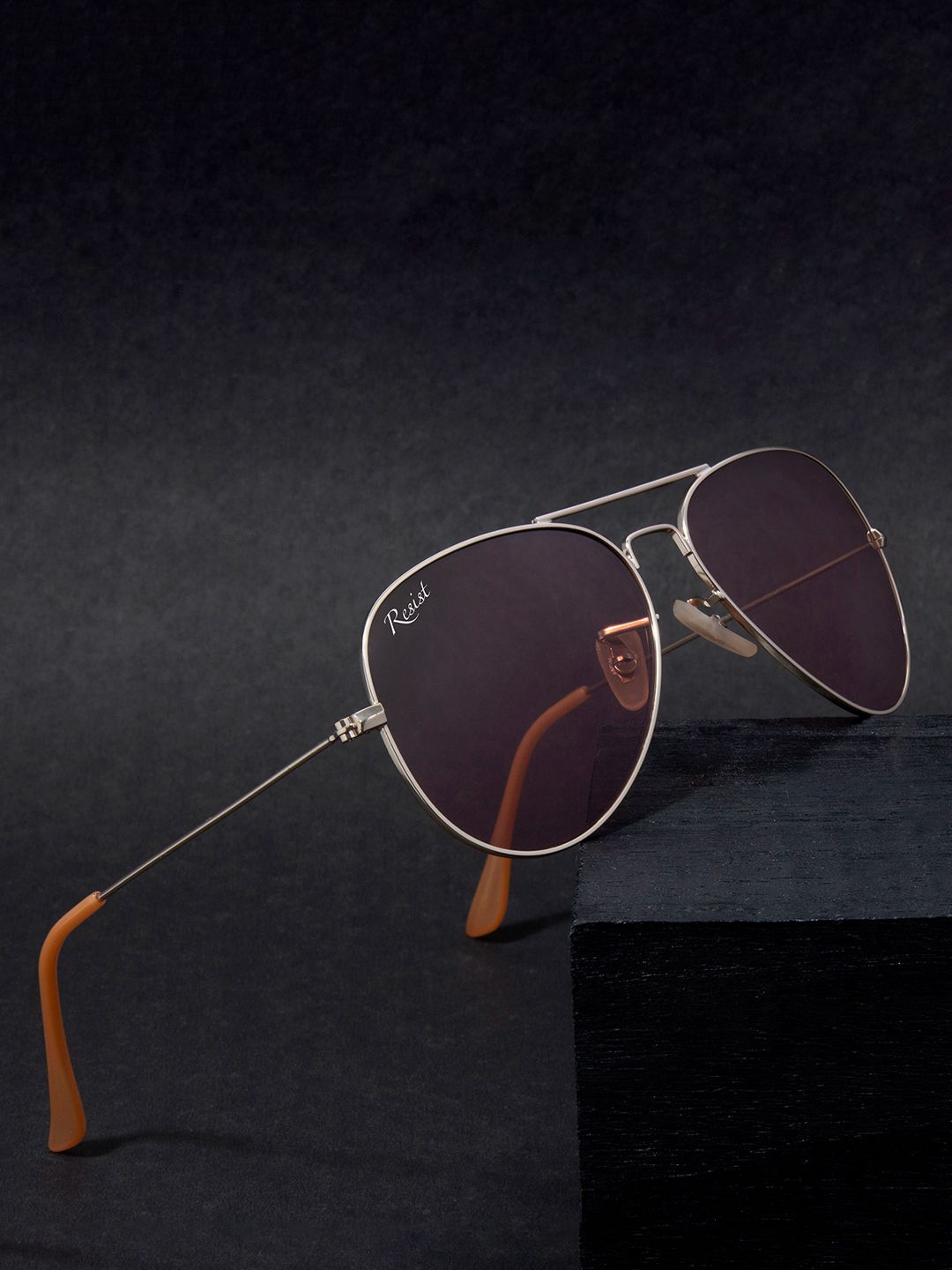 

RESIST EYEWEAR Unisex Aviator Sunglasses AIRCRAFTS GOLD PINK CANDY 5