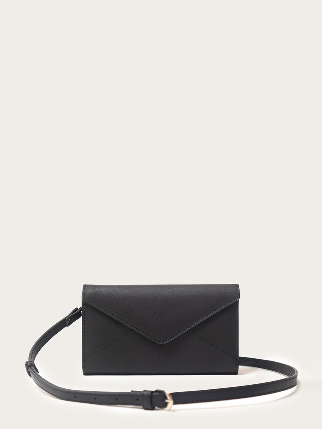 

KELBY HUSTON Leather Structured Handheld Bag with Bow Detail, Black
