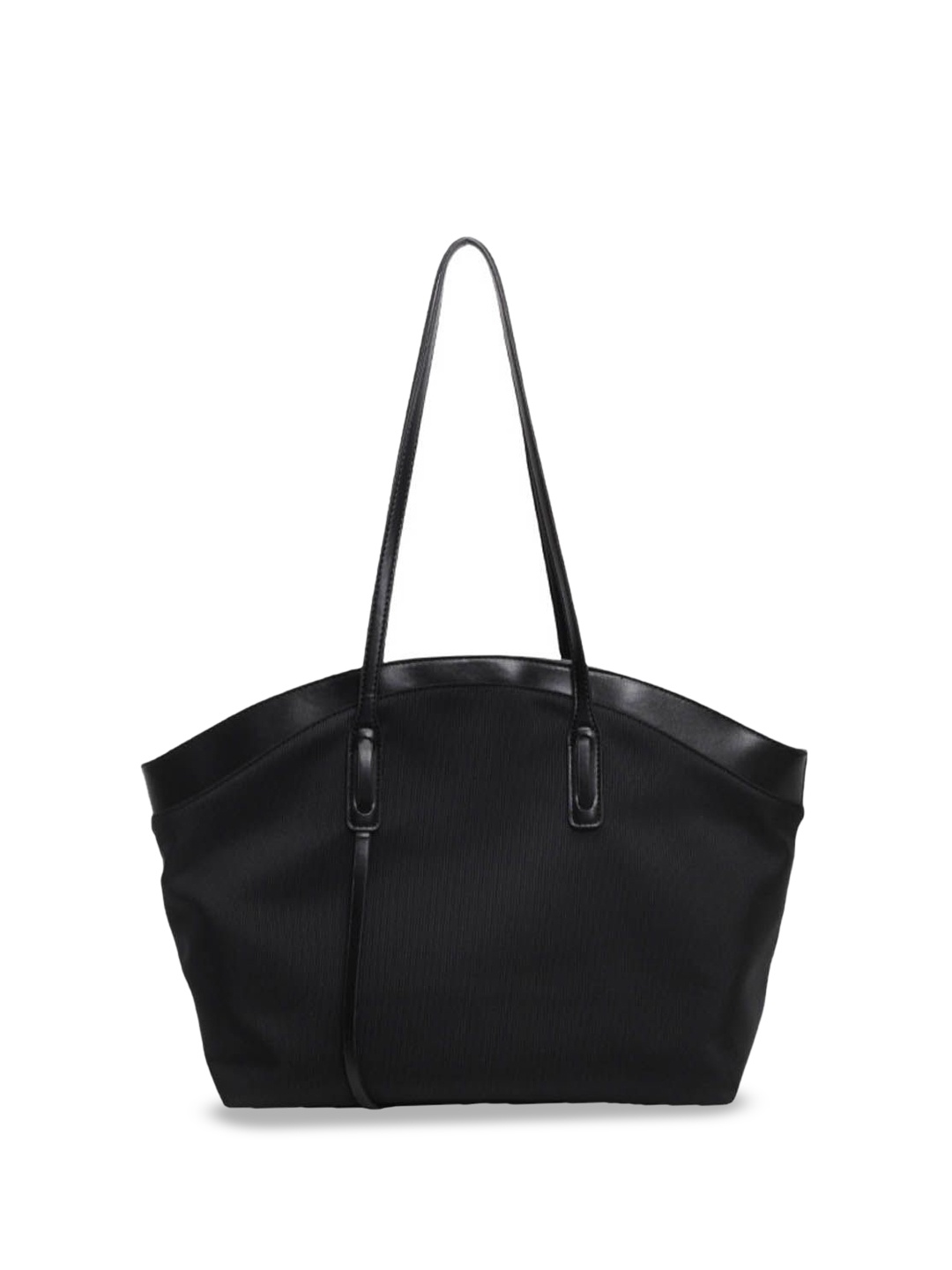 

StyleCast Oversized Shopper Shoulder Bag with Tasselled, Black