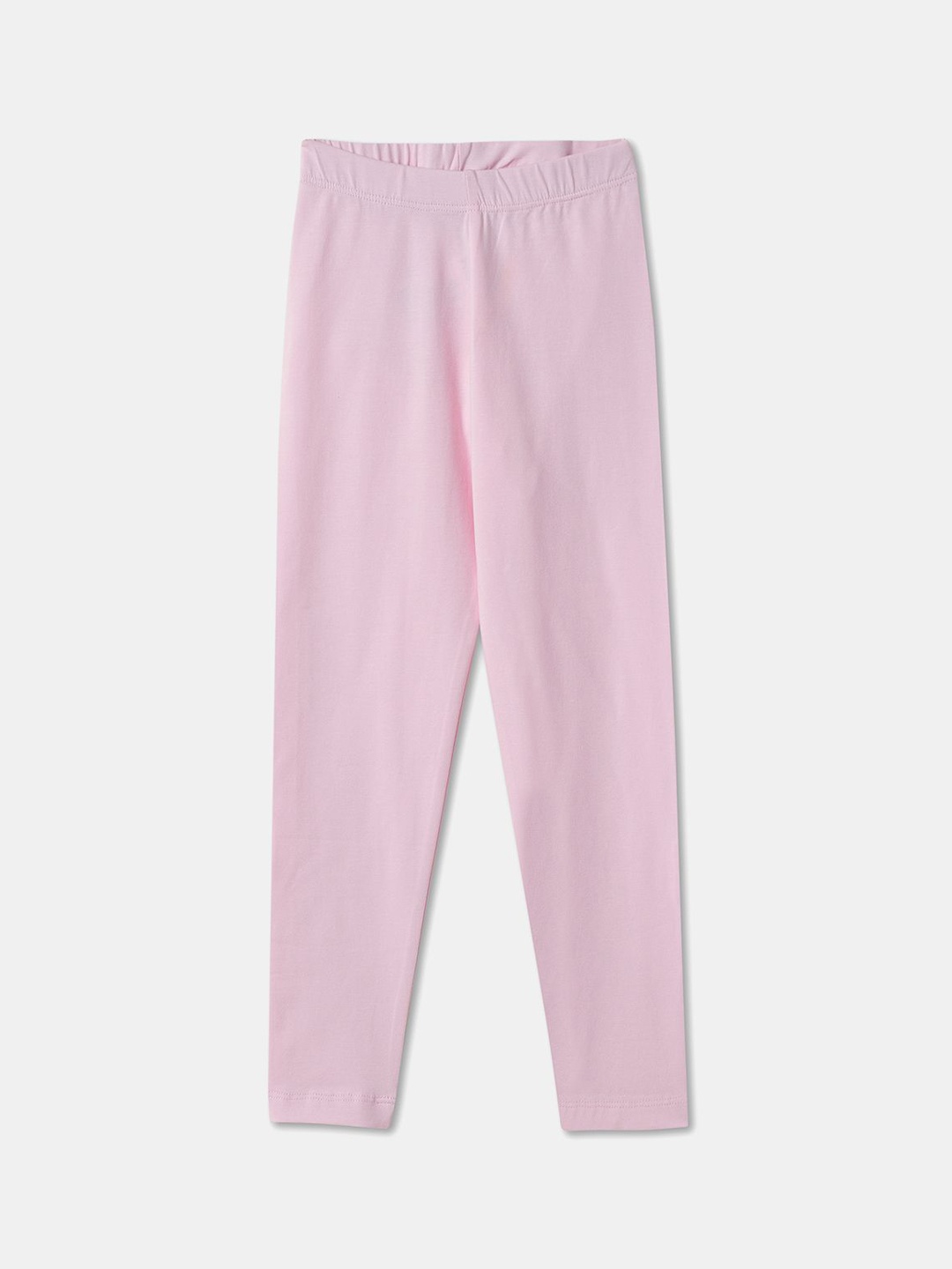 

R&B Cotton Mid-Rise Ankle-Length Leggings, Pink