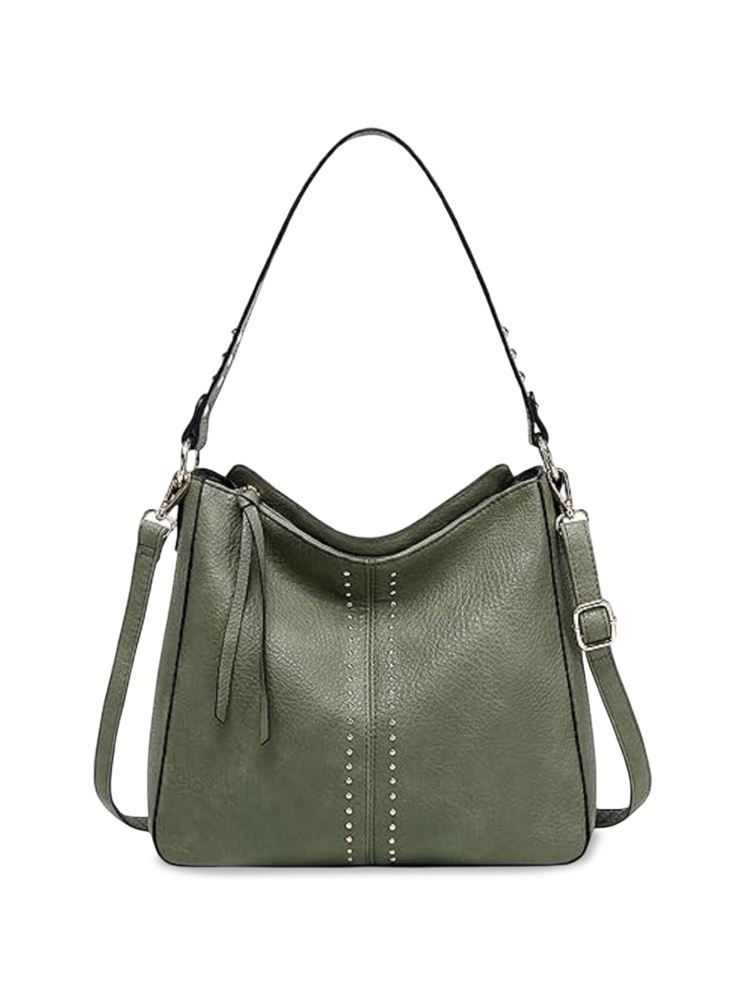 

DressBerry PU Structured Shoulder Bag, Green