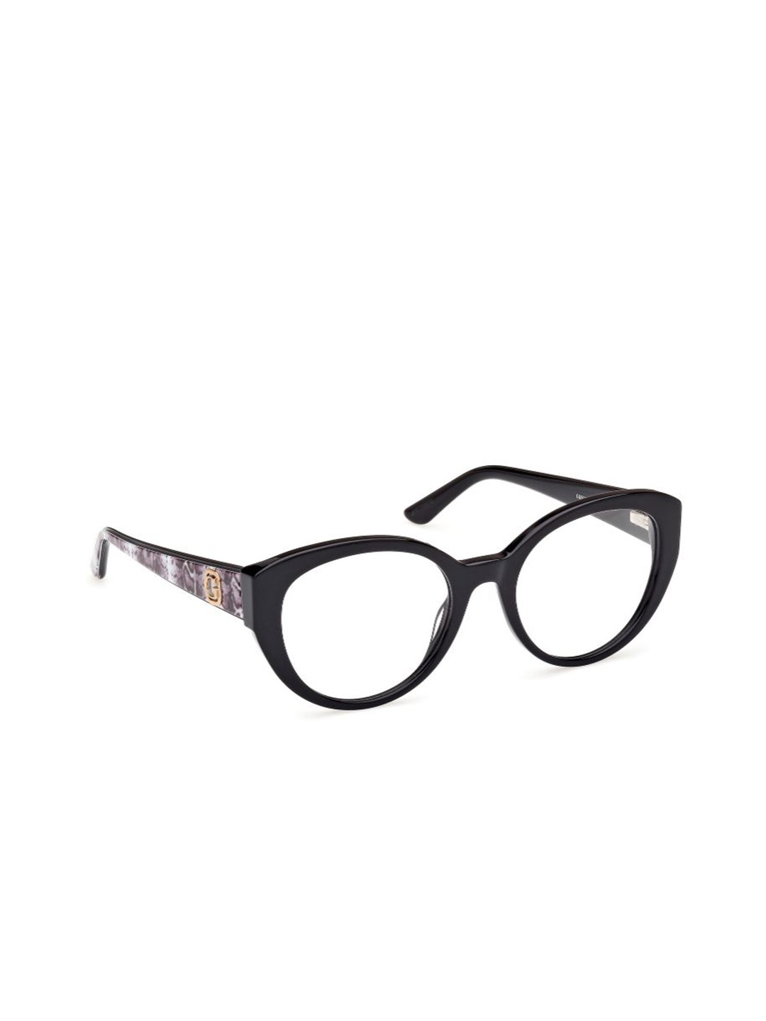 

GUESS Women Full Rim Round Frames, Black