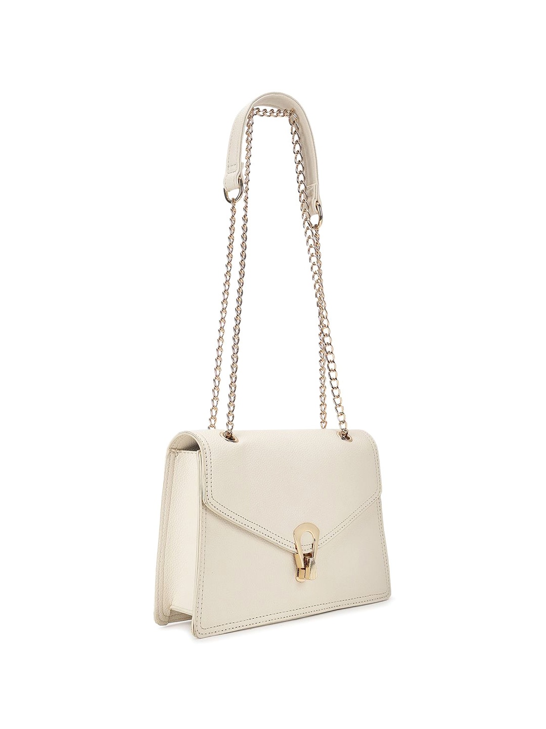 

Fastrack PU Structured Sling Bag, Beige