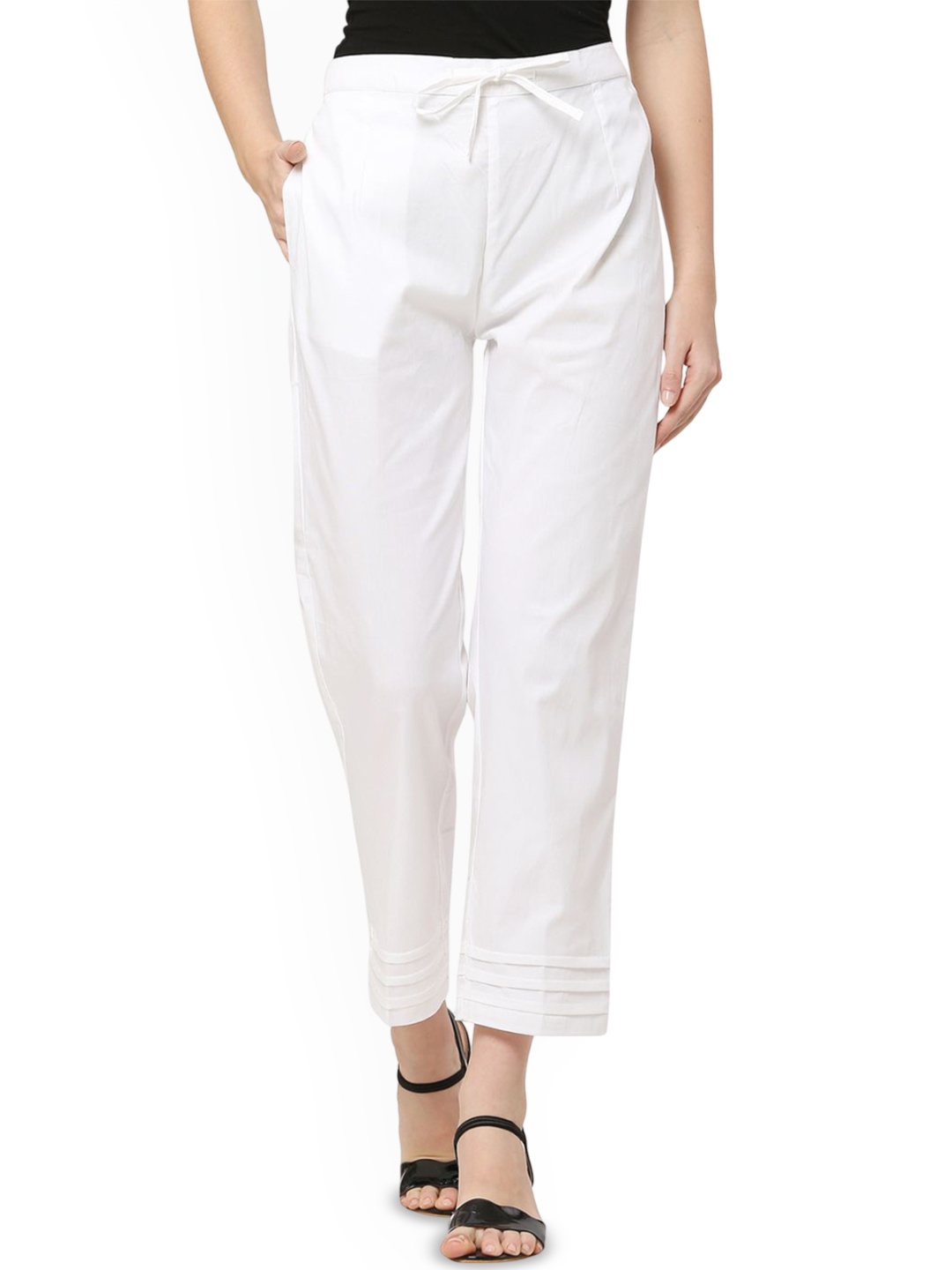 

Sellingsea Women Regular Trousers, White