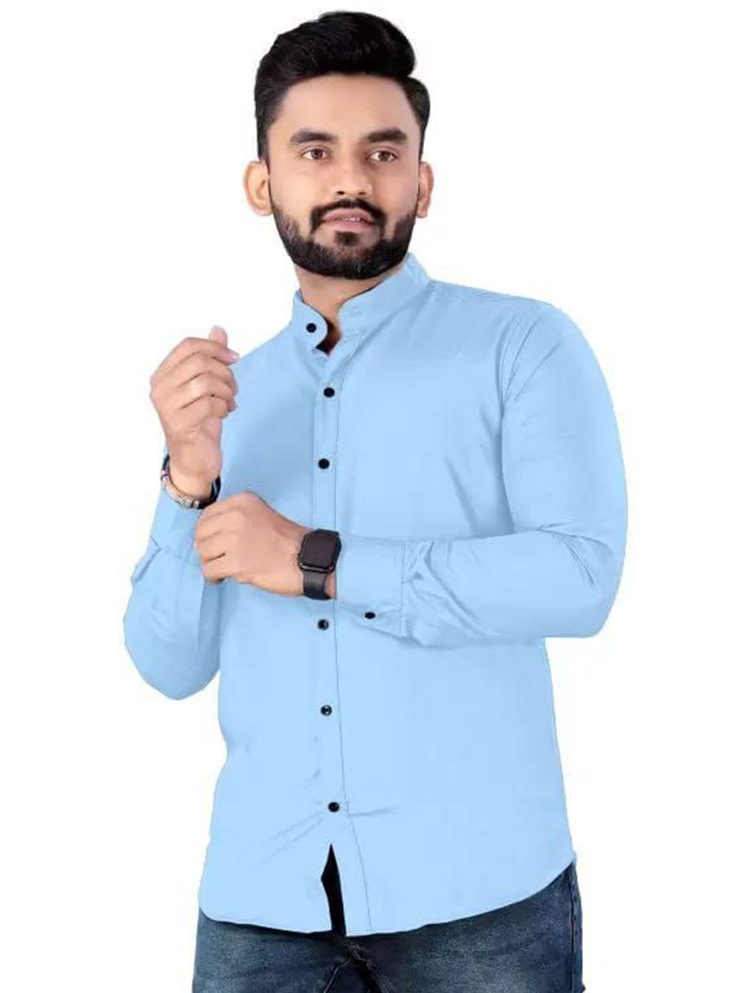 

ISUEL FAB Men Solid India Slim Fit Casual Shirt, Blue