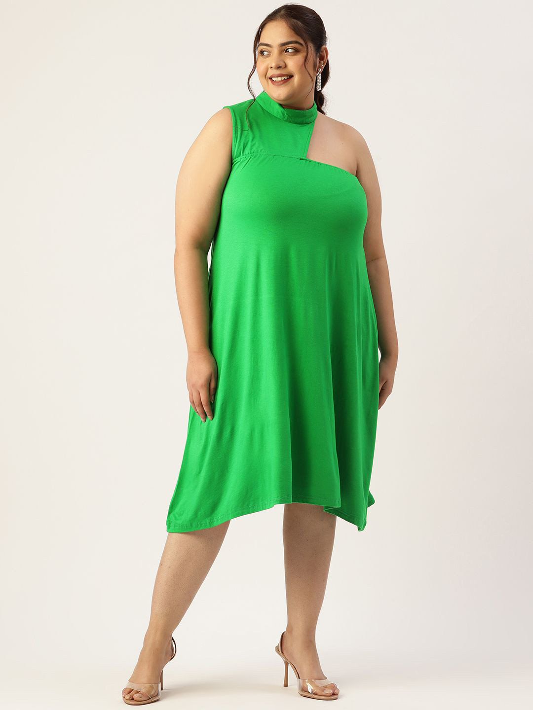 

theRebelinme Plus Size A-Line Dress, Green