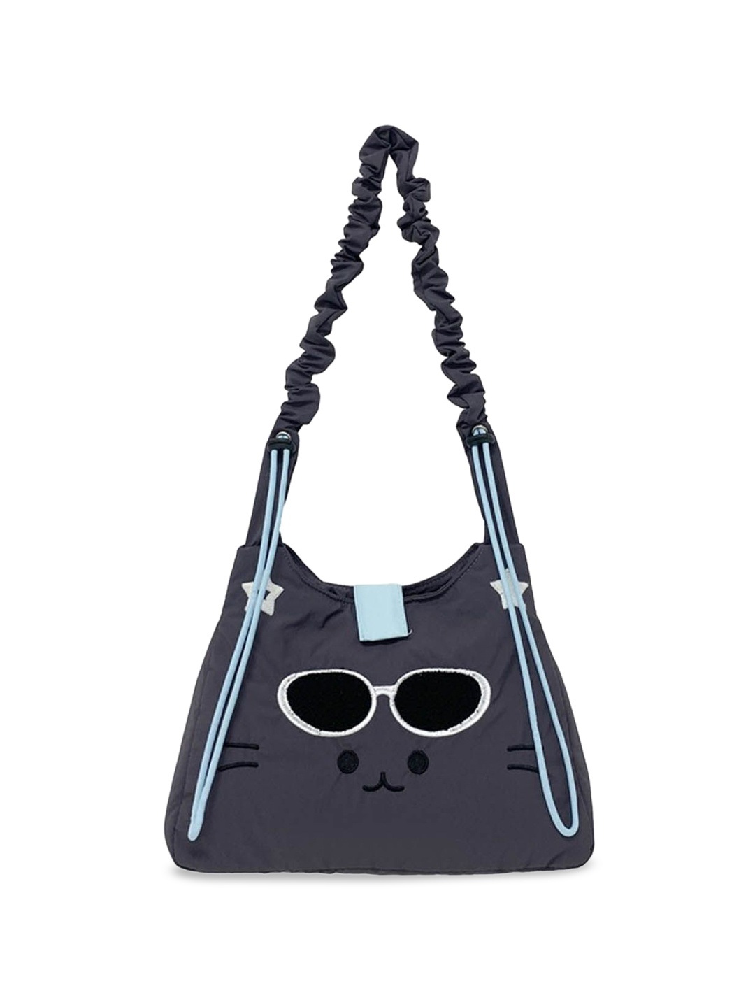

StyleCast Structured Handheld Bag with Tasselled, Grey