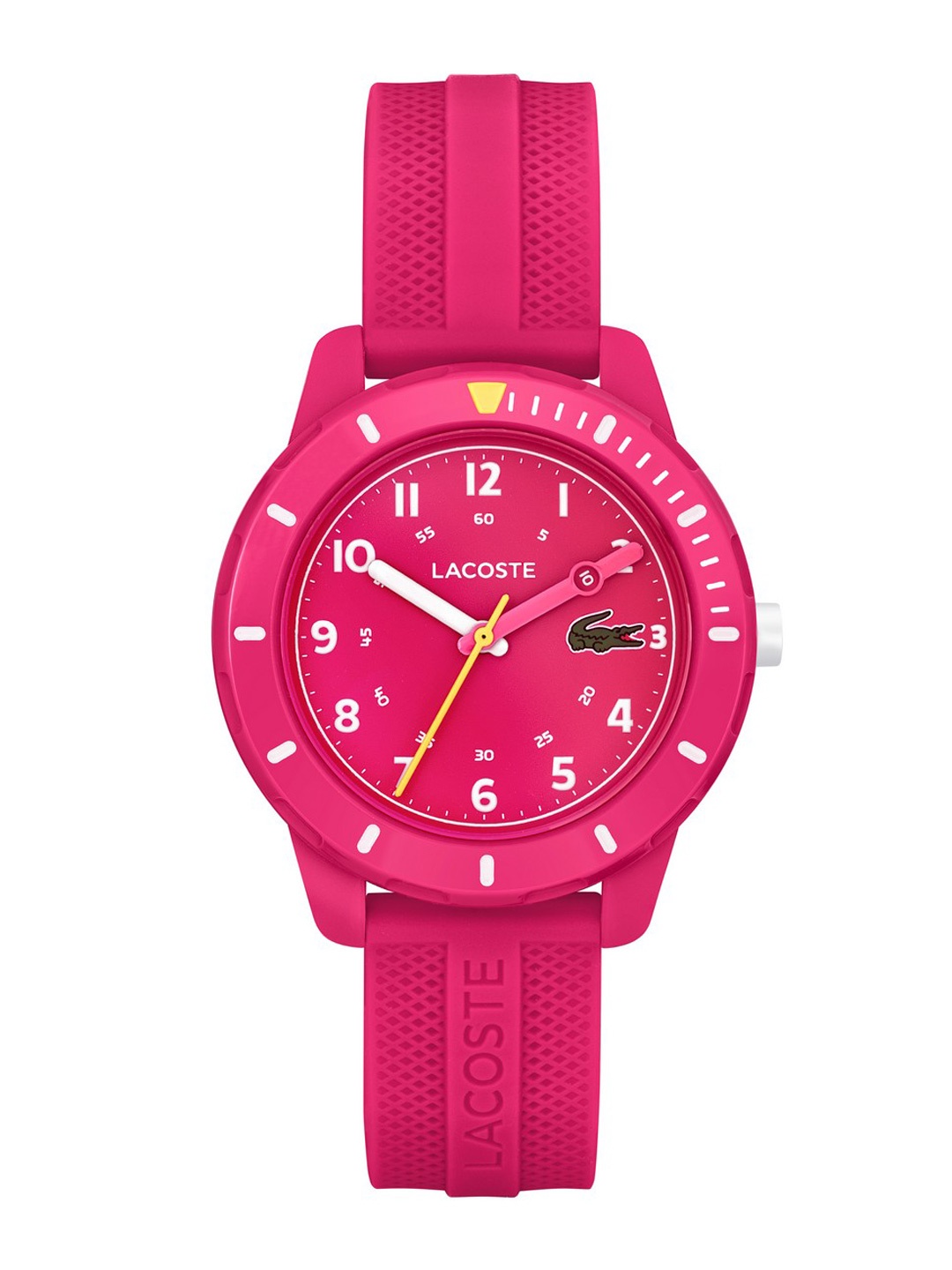 

Lacoste Unisex Kids Mini Tennis Patterned Analogue Watch 2030054, Pink