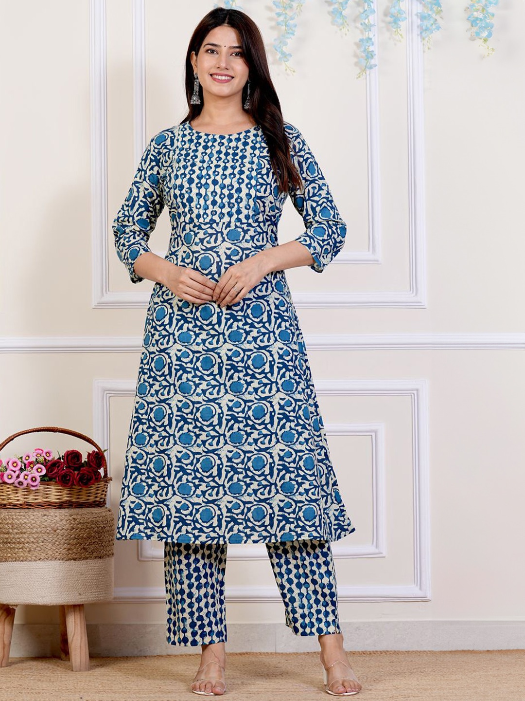 

Stellaxmi 24 Print A-Line Dress, Blue