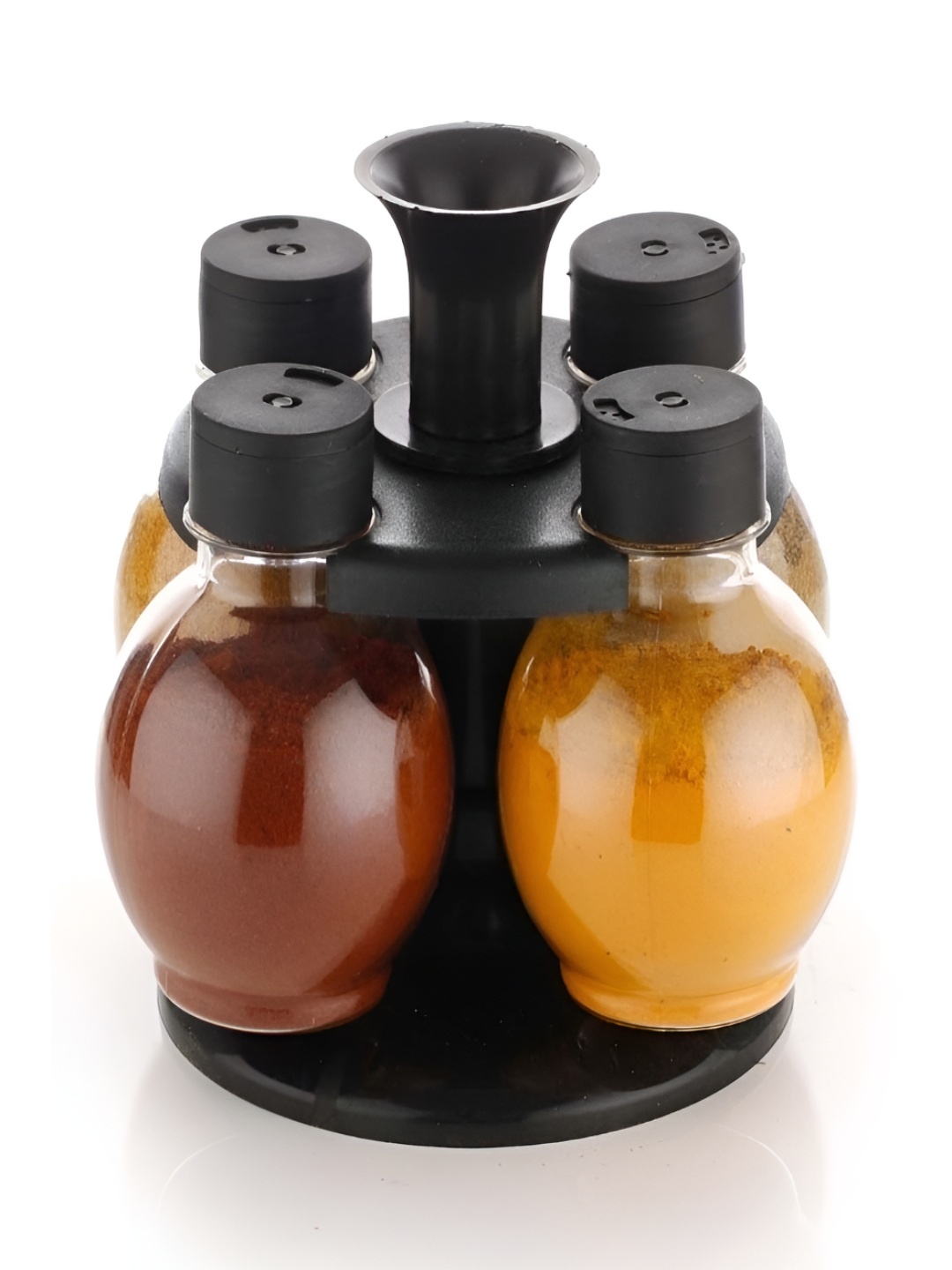 

NARIYA Black & Transparent Refrigerator Safe Spice Box