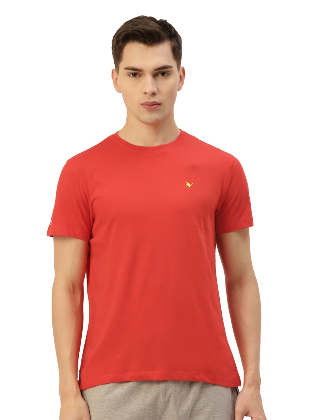 

AMSWAN Men Pockets T-shirt, Red