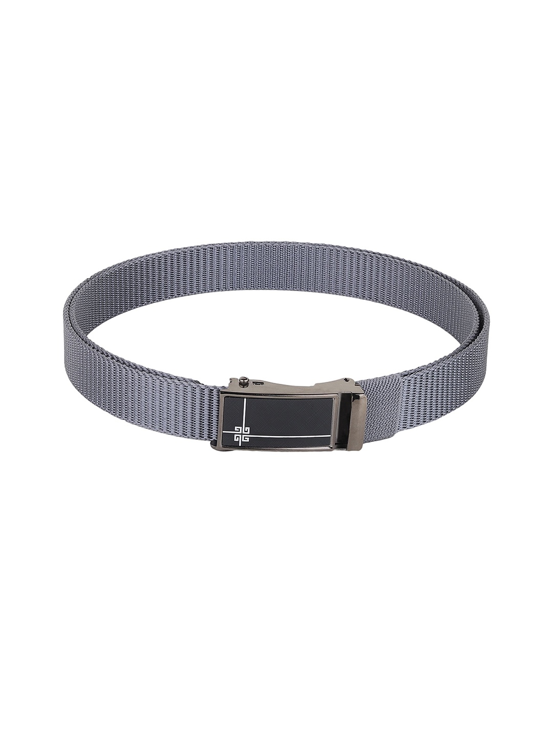 

Metronaut Men Woven Design Belt, Grey