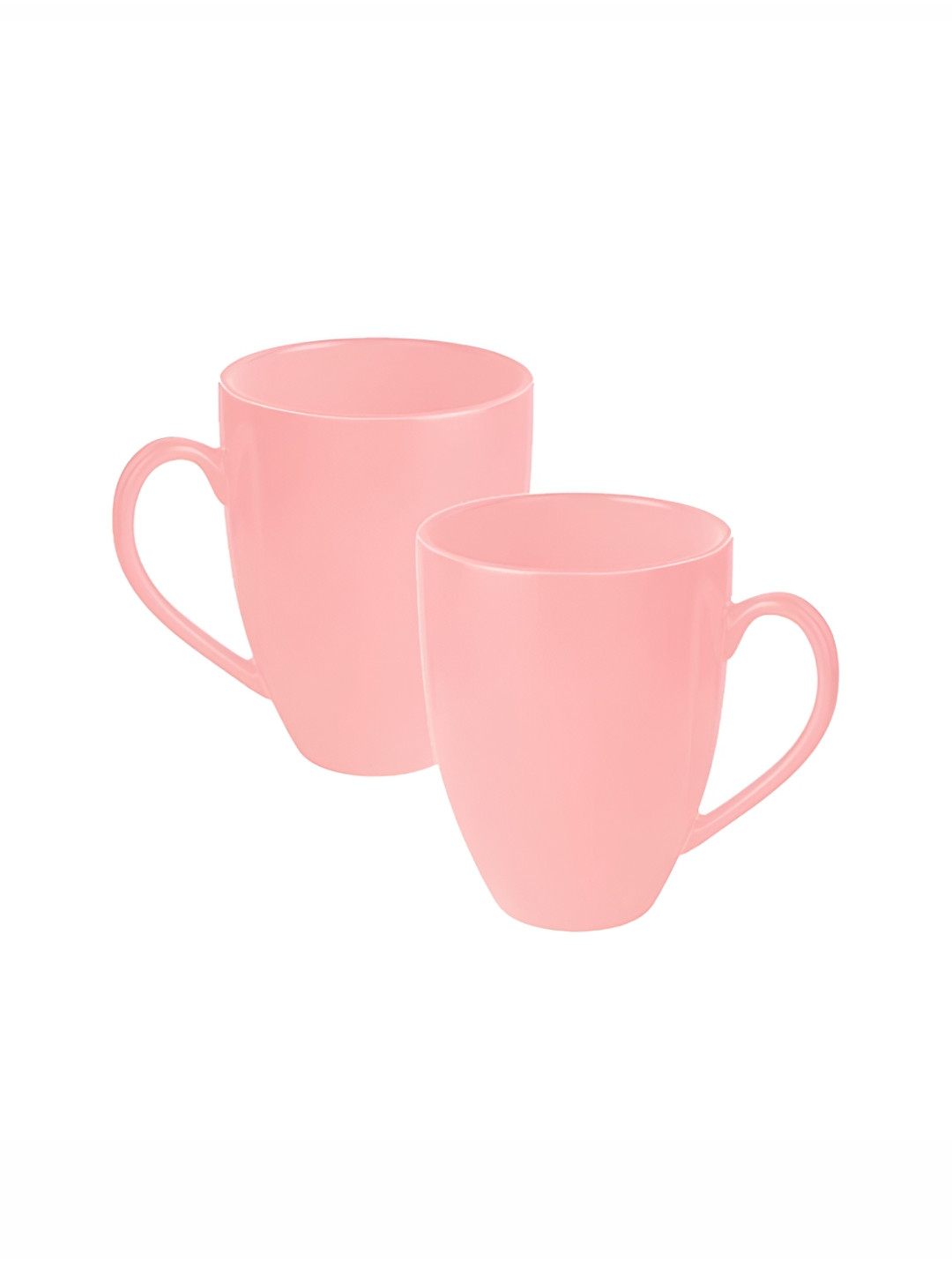 

Home Decor Expert Pink 2 Pieces Microwave Safe Glossy Ceramic Mugs