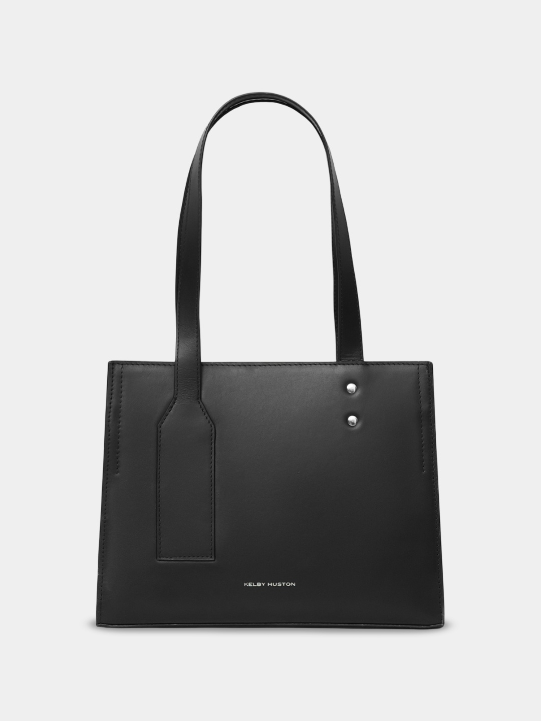 

KELBY HUSTON Leather Structured Shoulder Bag, Black
