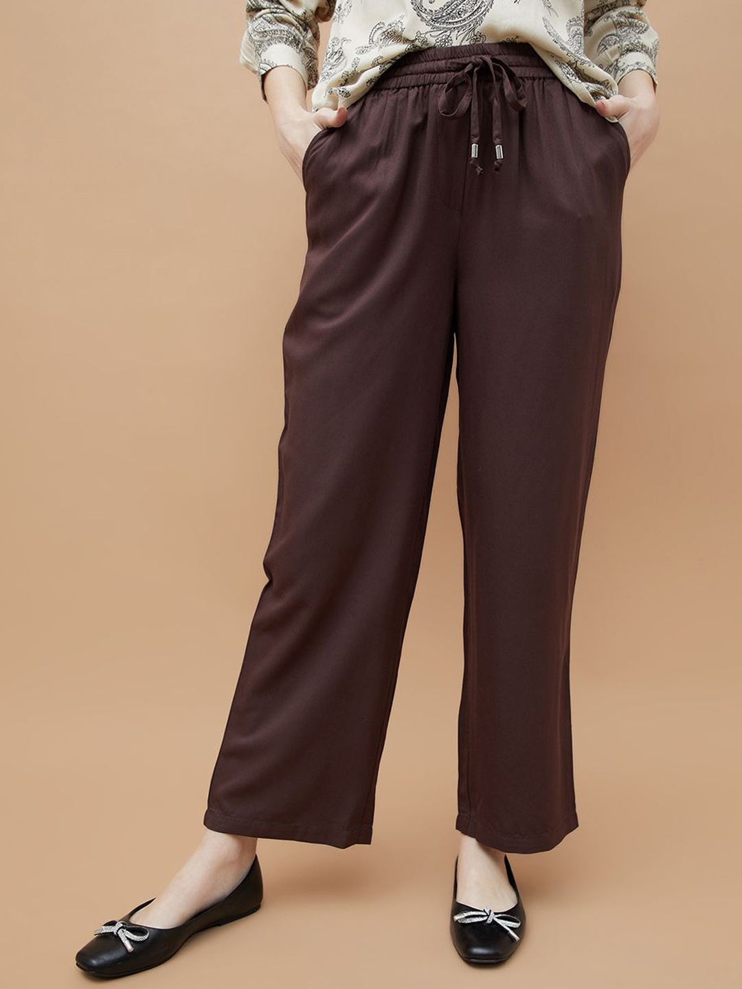 

Fame Forever by Lifestyle Women Trousers, Brown