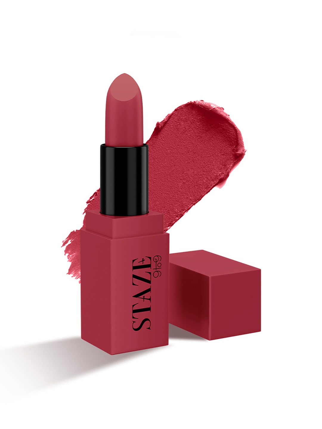 

STAZE 9to9 Creamy Matte Long Lasting Bullet Lipstick 4g - Rum Royale 08, Red