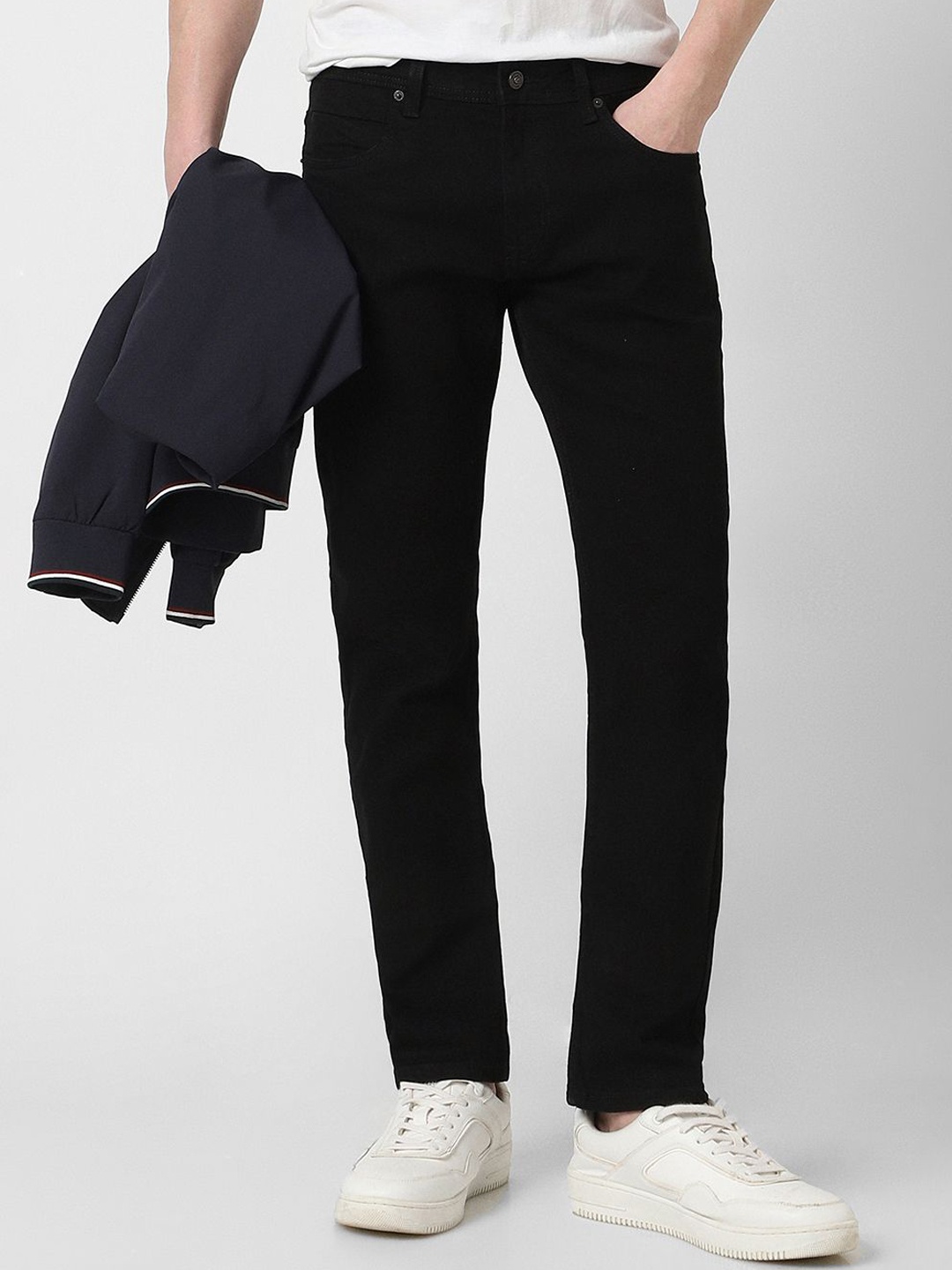 

Peter England Casuals Men Slim Fit Jeans, Black