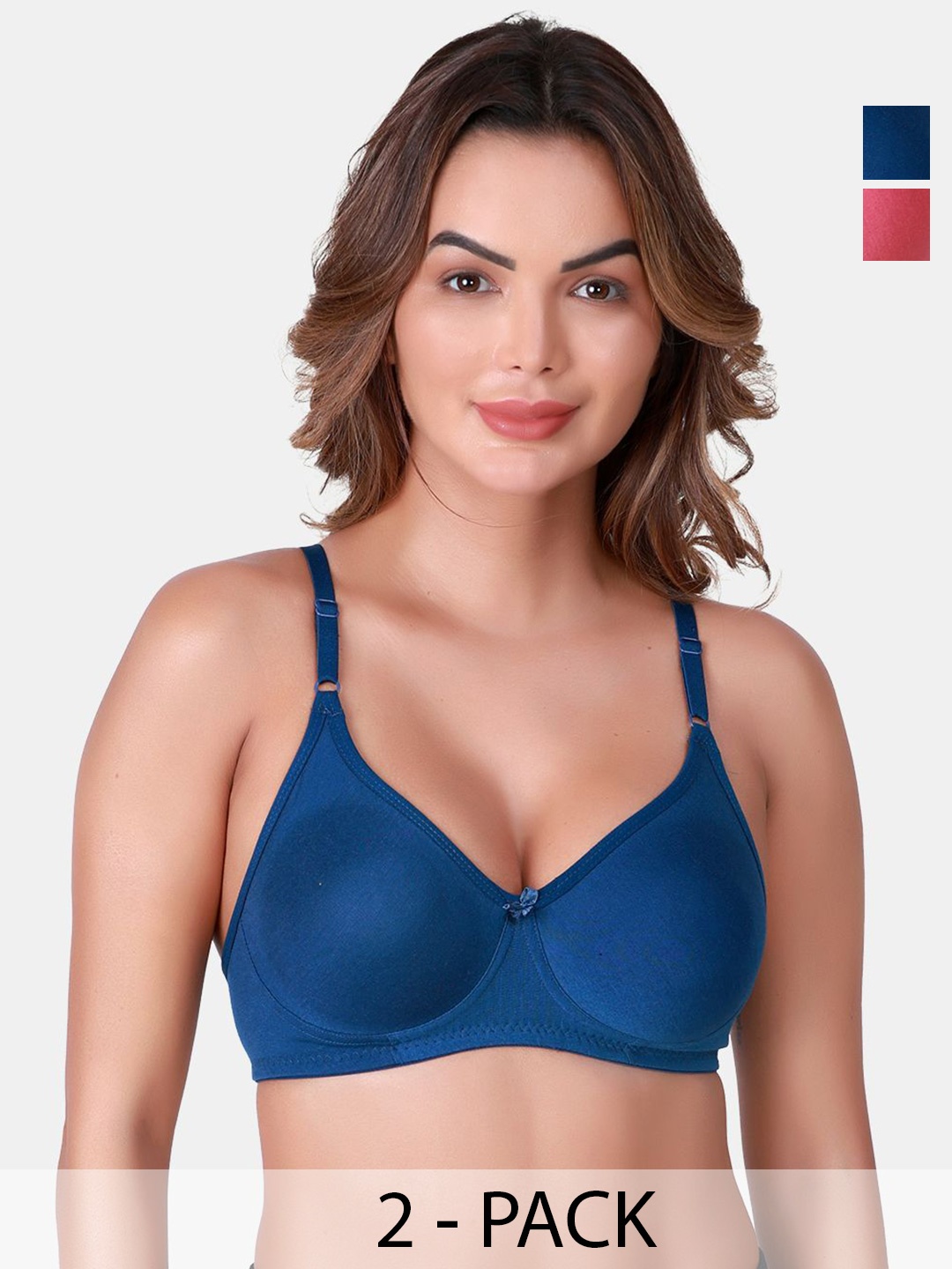 

SKDREAMS Full Coverage Bra pack of 2, Pink