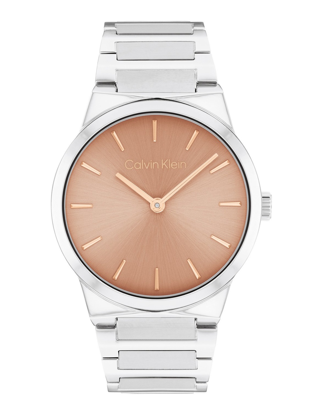 

Calvin Klein Women Ck Linear Elegance Analogue Watch 25100085, Copper