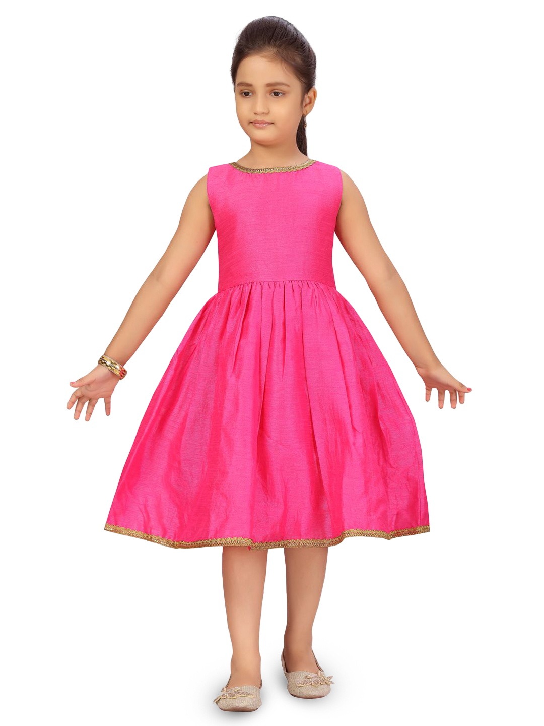 

HERE&NOW Girls Fit & Flare Dress, Pink