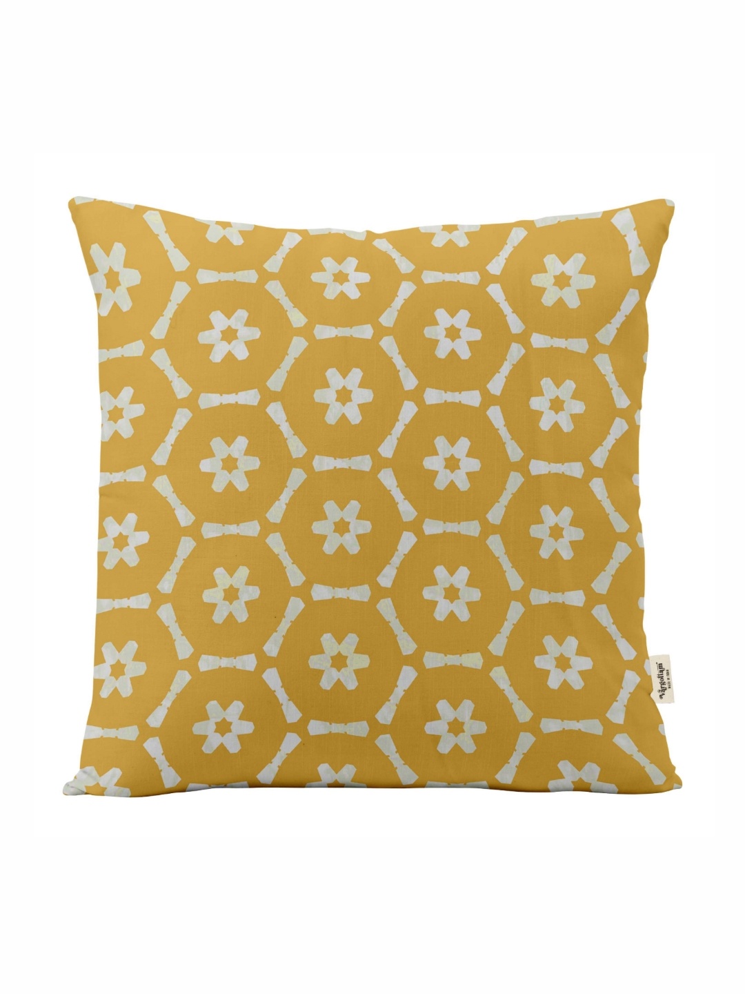 

Vargottam Yellow Set of 5 Geometric Square Cushion Covers