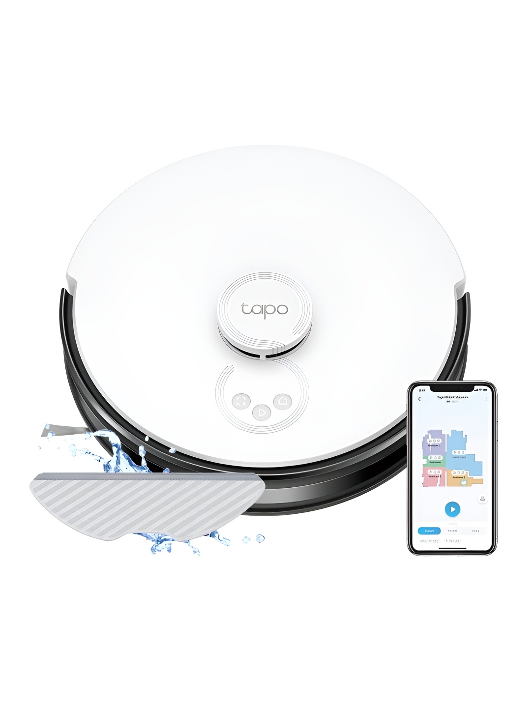 

TP-Link Tapo White RV30 2-in-1 Robotic Cleaner & Mop