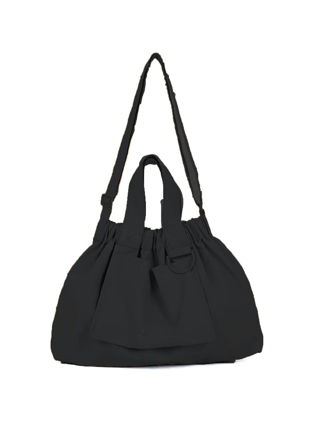 

StyleCast Oversized Bucket Shoulder Bag with Tasselled, Black