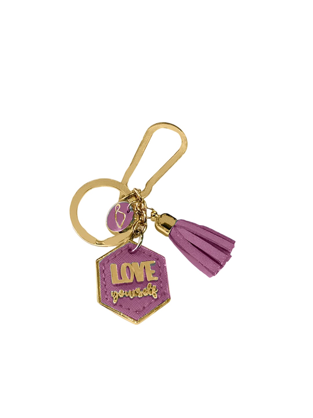 

CARPISA Lightweight Metal Key Chain, Pink
