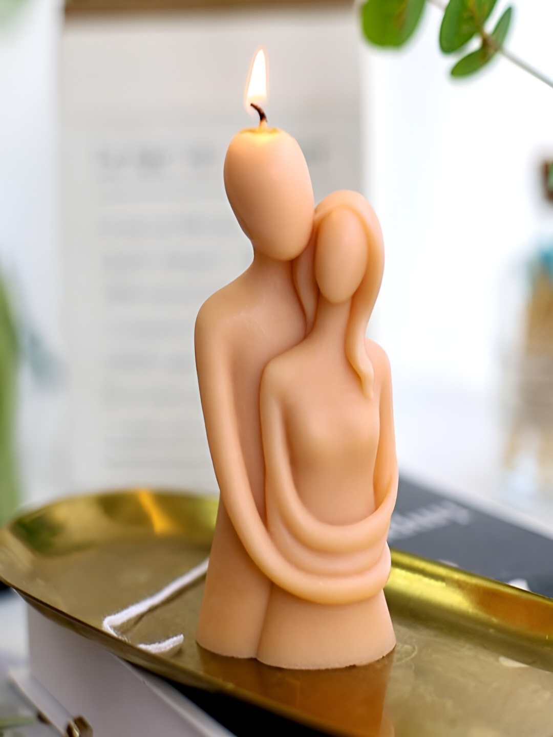 

PROKART Peach-Coloured 1 pieces Pillar Candle