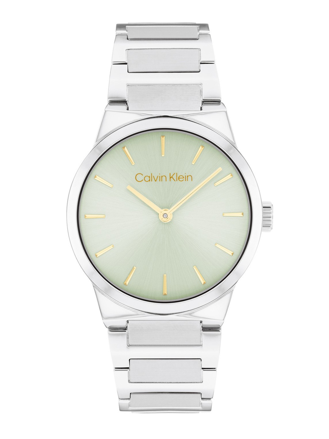 

Calvin Klein Women Ck Linear Elegance Analogue Watch 25100080, Sea green