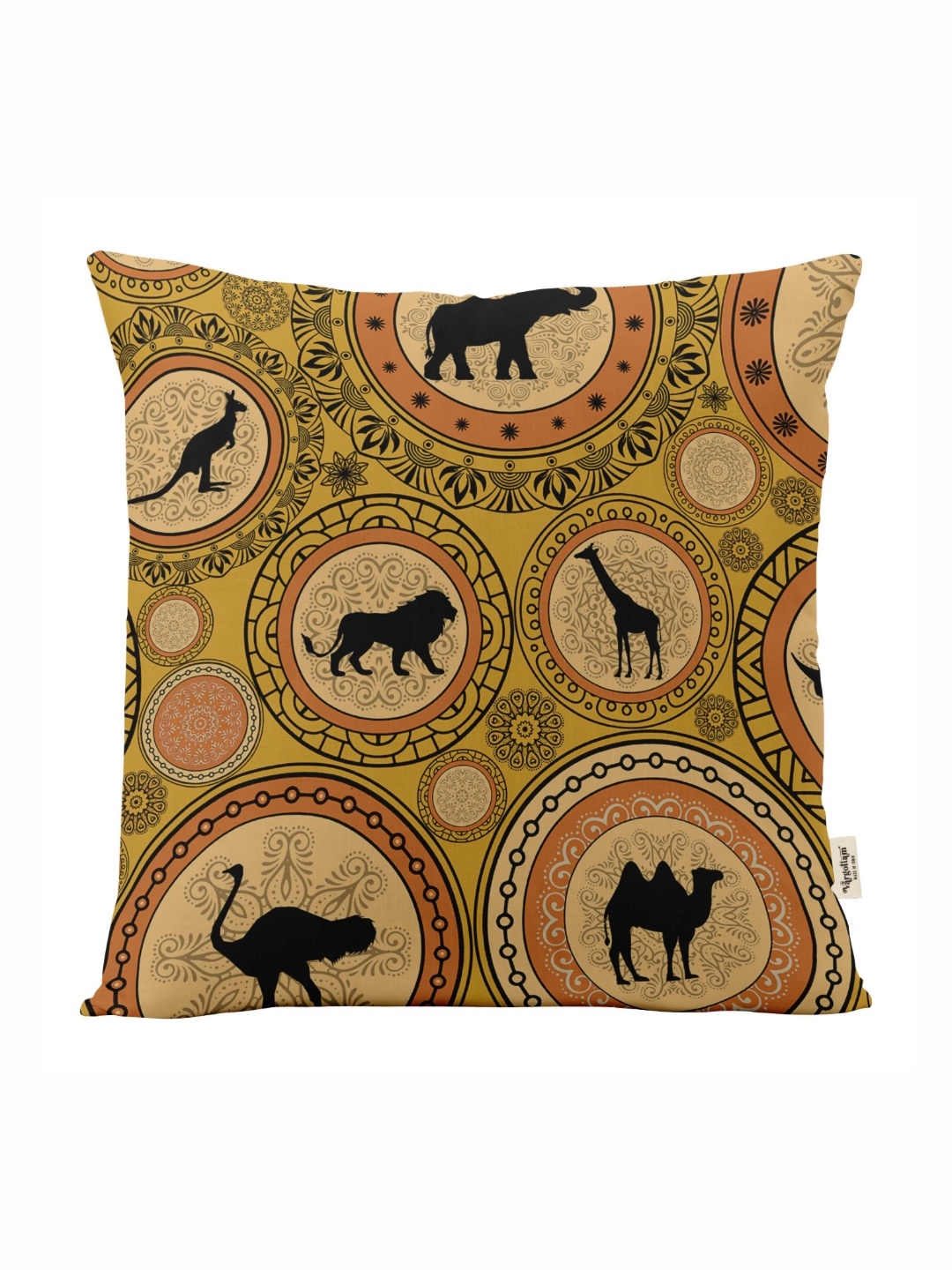 

Vargottam Yellow Set of 5 Square Cushion Covers
