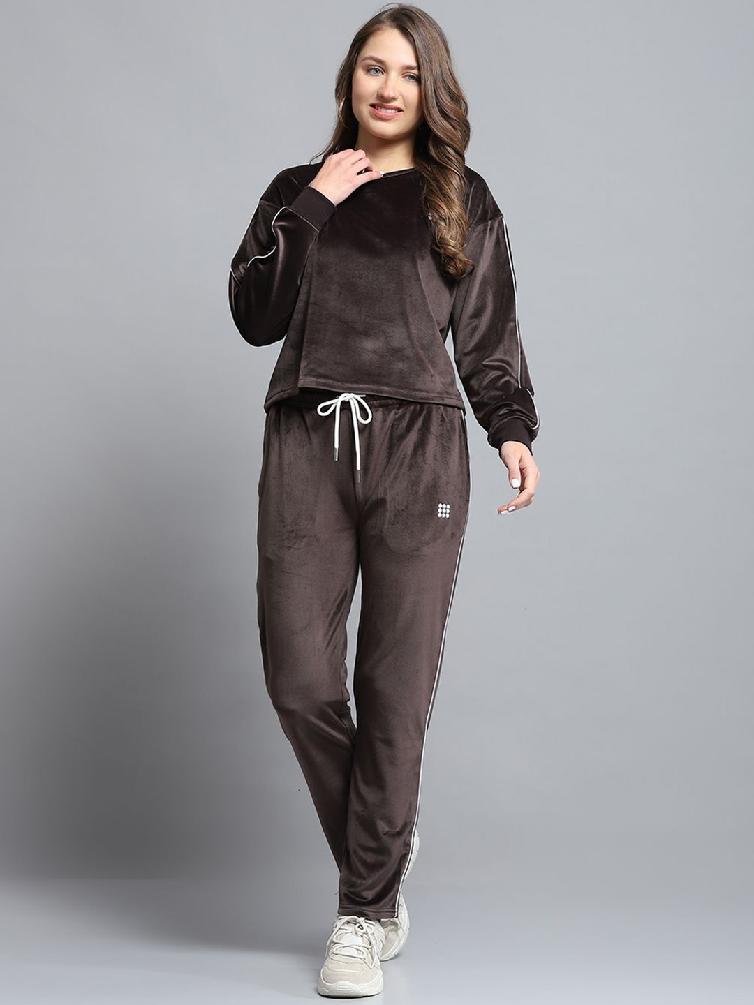 

rock.it Women Mid-Rise Tracksuits, Brown